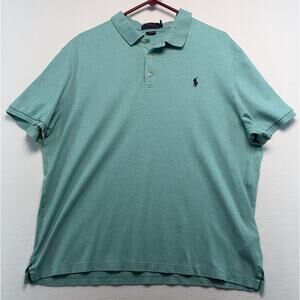 Polo ralph Lauren 100% Cotton Teal Short Sleeve XL shirt